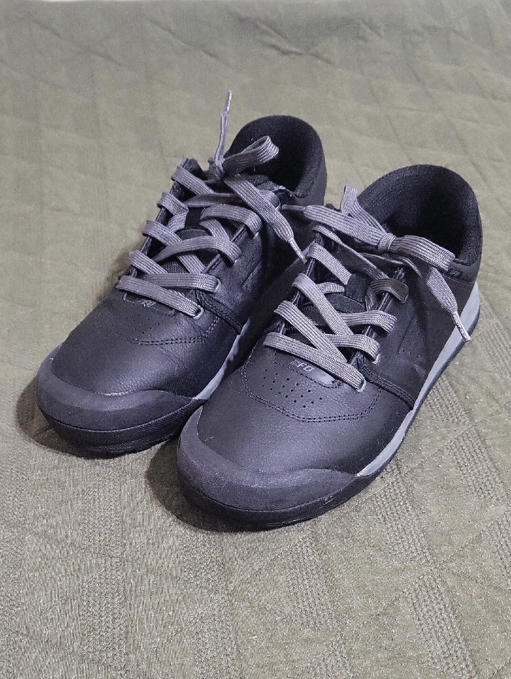 Men's Bike Black Casual Lace-Up Mountain Bike Shoes